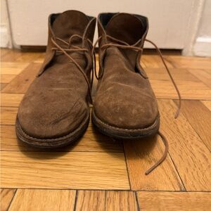 Thursday Boot Company Brown Chukka Boots with Suede Material and Rounded Toe